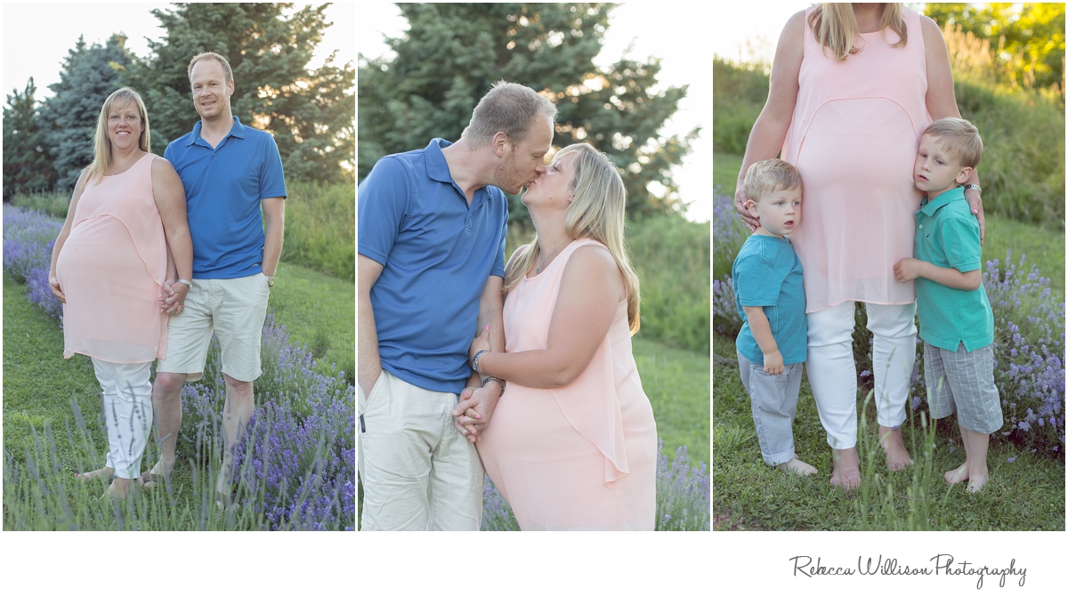 A Lavender Field Maternity & Family Session Dundas Maternity